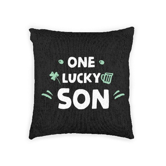 One Lucky Son Woven Pillows