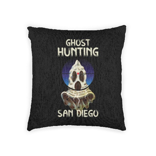 Paranormal Investigator San Diego Ghost Hunter Woven Pillows
