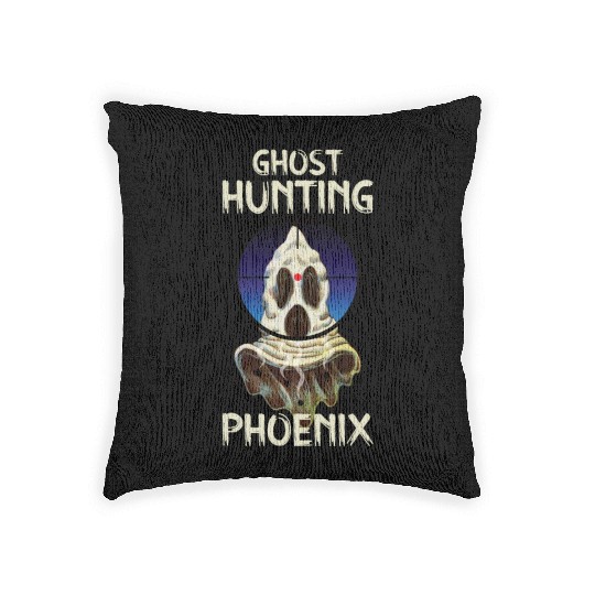 Paranormal Investigator Phoenix Ghost Hunter Ghost Woven Pillows