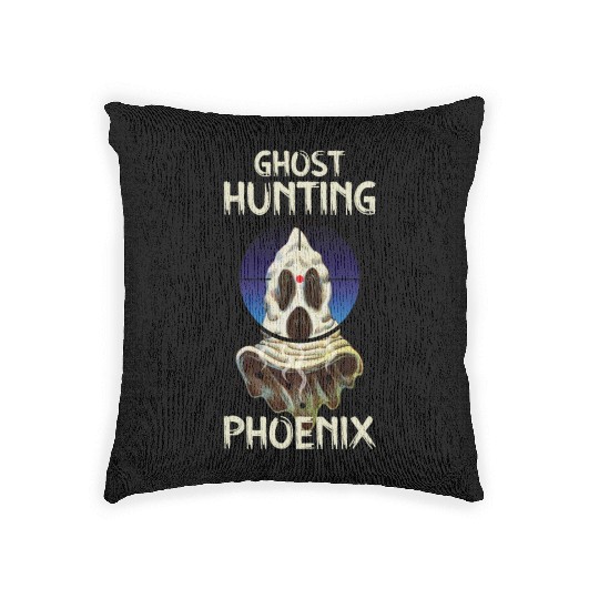 Paranormal Investigator Phoenix Ghost Hunter Ghost Woven Pillows
