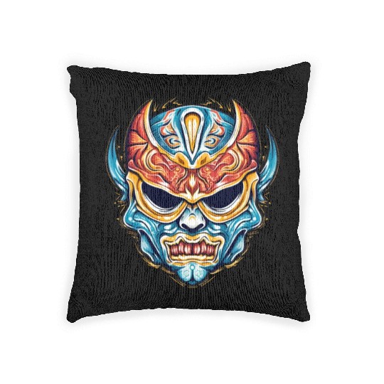 Lucha Libre Mexican Wrestling Mask Luchador Woven Pillows