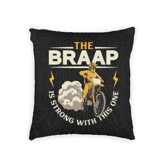 Dirt Bike Dirt Bike Riding Motocross Dirt Biking Woven Pillows