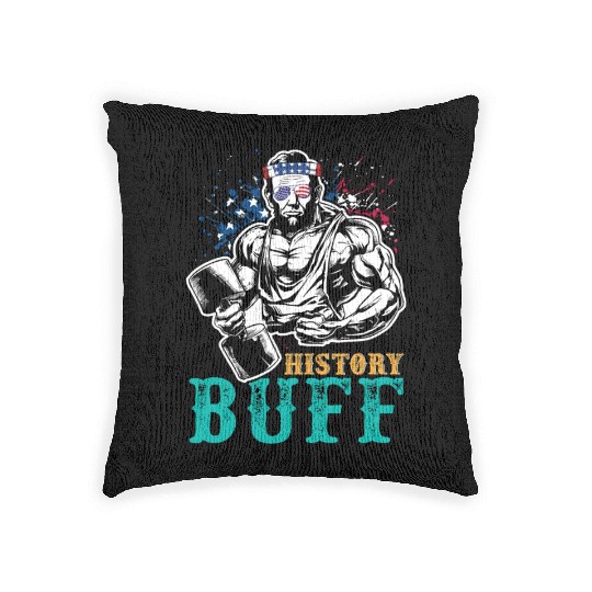 History Buff Independence Day Lincoln Patriot USA Woven Pillows