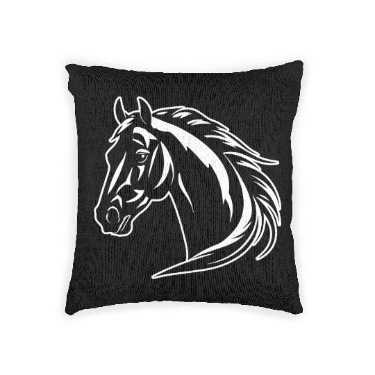 Horse Equine Pony Woven Pillows