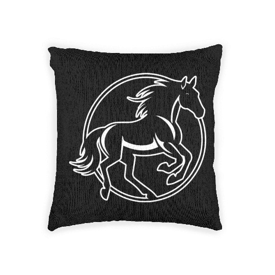 Horse Equine Pony Woven Pillows