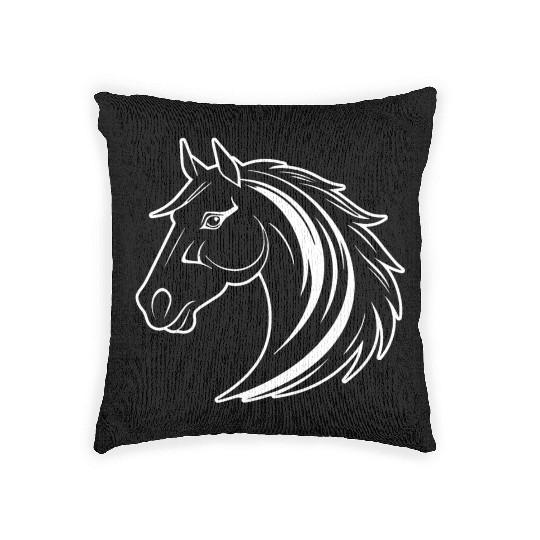 Horse Equine Pony Woven Pillows
