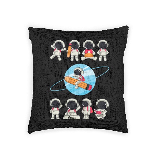 WINKYES - Funny Astronauts Woven Pillows
