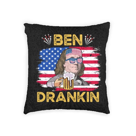 Ben Drankin US President Independence Day Woven Pillows