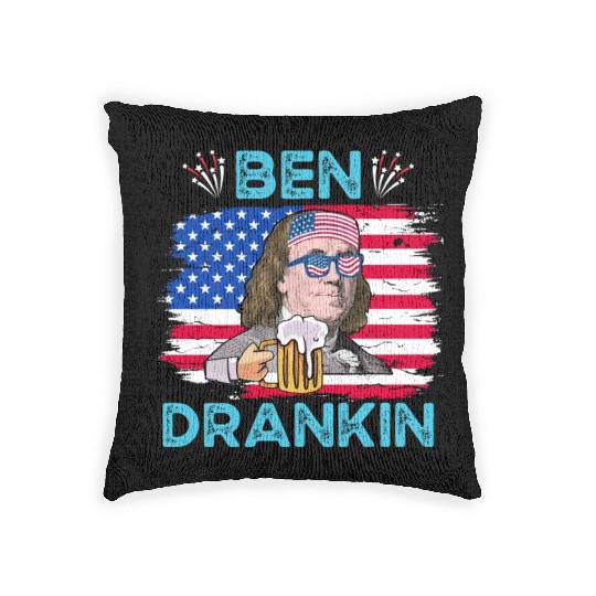 Ben Drankin US President Independence Day Woven Pillows
