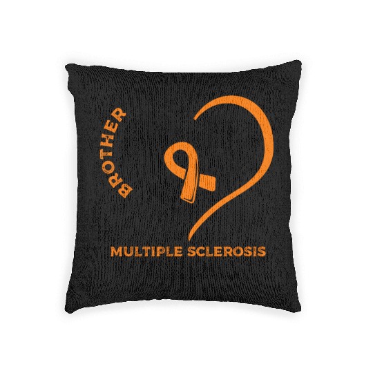 Proud Brother Of An Multiple Sclerosis Awareness Woven Pillows