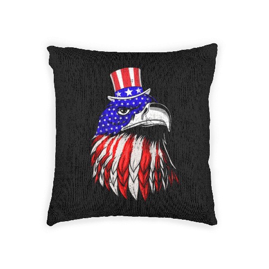 America Eagle USA Patriots American Pride Woven Pillows