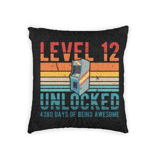 2007 12th Being Awesome 4380 Days Anniversary Woven Pillows