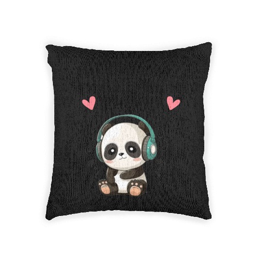 Can't Hear You I am Listening to K-Pop Woven Pillows