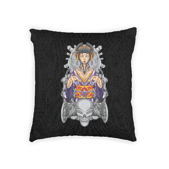 Geisha machine automotive Woven Pillows