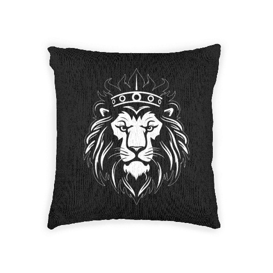 Lion Lionhead Mane Predator Woven Pillows