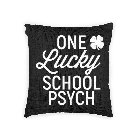 School Psychologist 80s green Woven Pillows