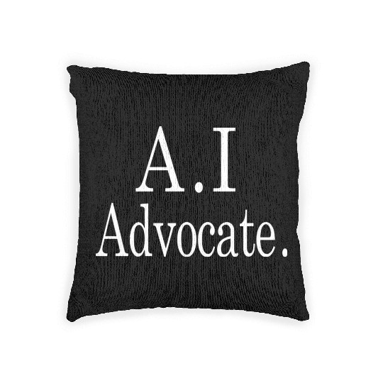 Ai Advocate trending green Woven Pillows