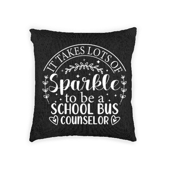 School Counselor Back To School Funny Appreciation Woven Pillows