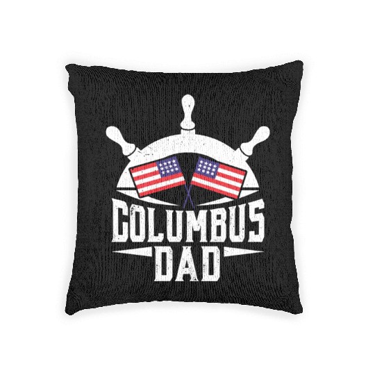 Christopher Columbus Italian American Columbus Day Woven Pillows