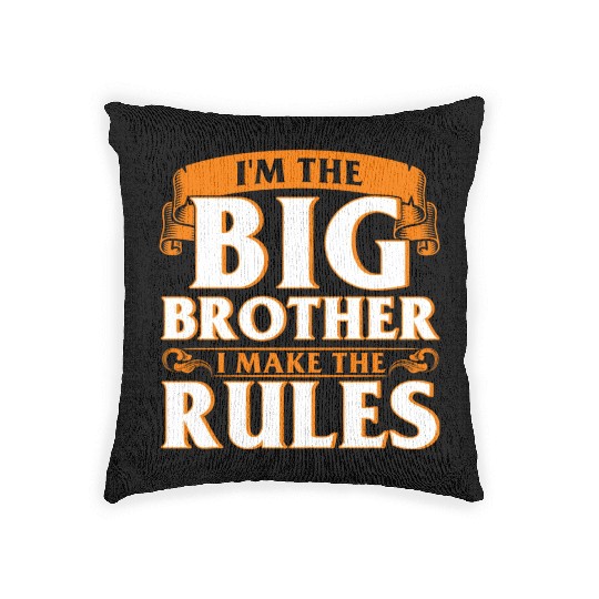 Family Brothers Sister Brother yellow Woven Pillows