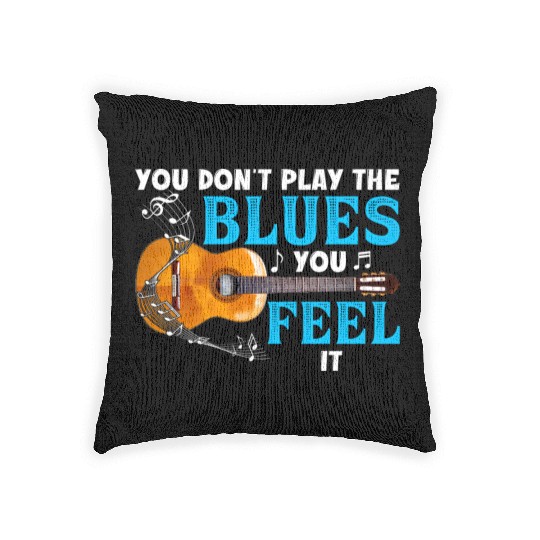 Guitar Lover Funny Music Teacher Saying vintage Woven Pillows