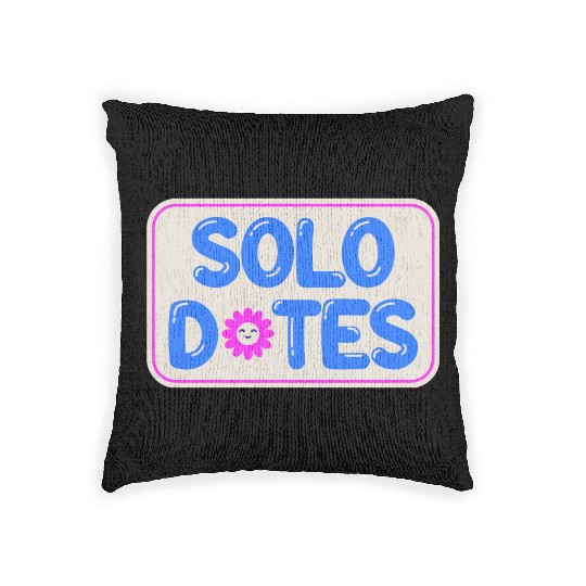 Solo Dates Self Love hippie Woven Pillows