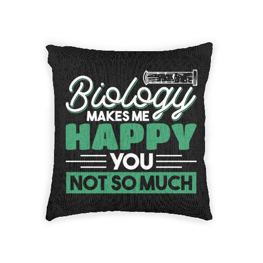 Teacher Biology Science Biologist nostalgia Woven Pillows