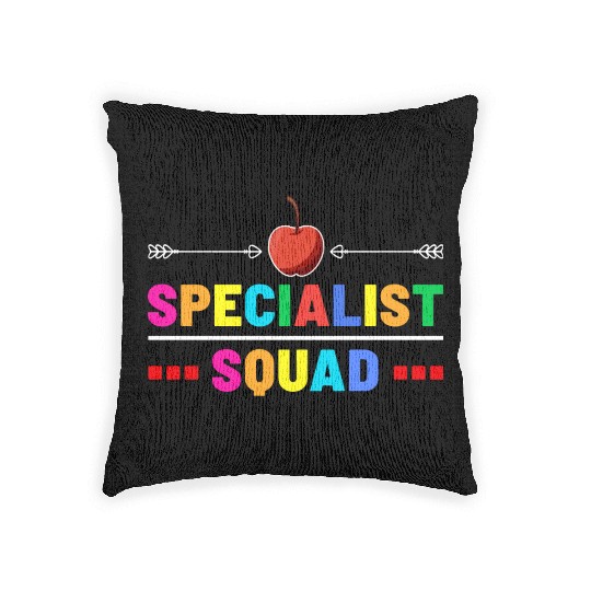 Specialist Squad Teacher Team Back To School cool Woven Pillows