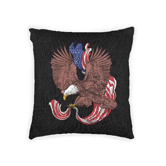 America Eagle USA Patriots American Pride Woven Pillows