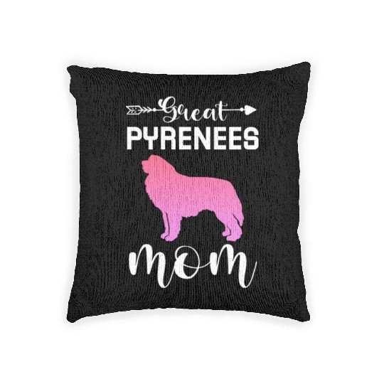 Great Pyrenees Mom Woven Pillows