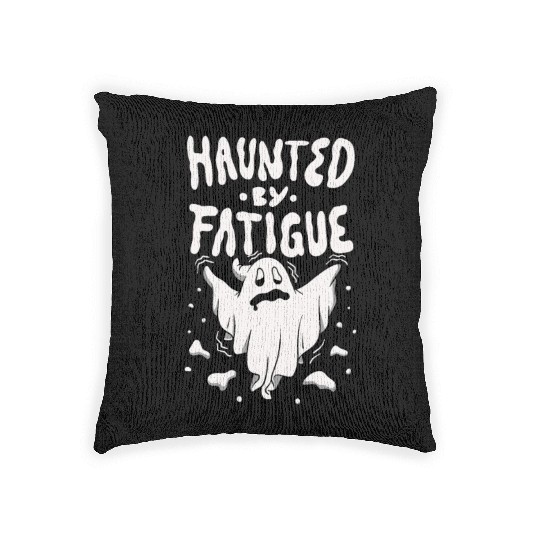 Happy Halloween Trick Or Treat Sleepy Ghost Horror Woven Pillows