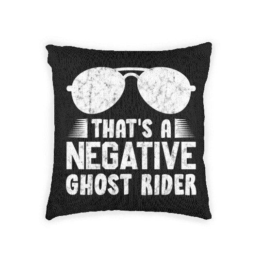 That'S A Negative Ghost Rider Pun For Movie Woven Pillows