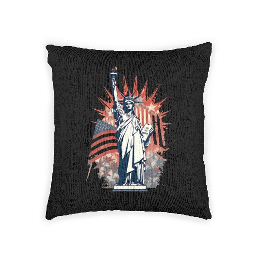 Celebrating America s Independence Day Woven Pillows