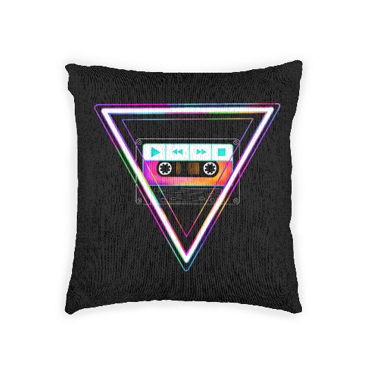 Totally Triangular 80s Cassette Tape Woven Pillows