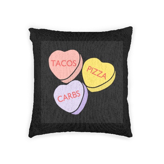 FRONTARTFunny Conversation Hearts Candy Woven Pillows
