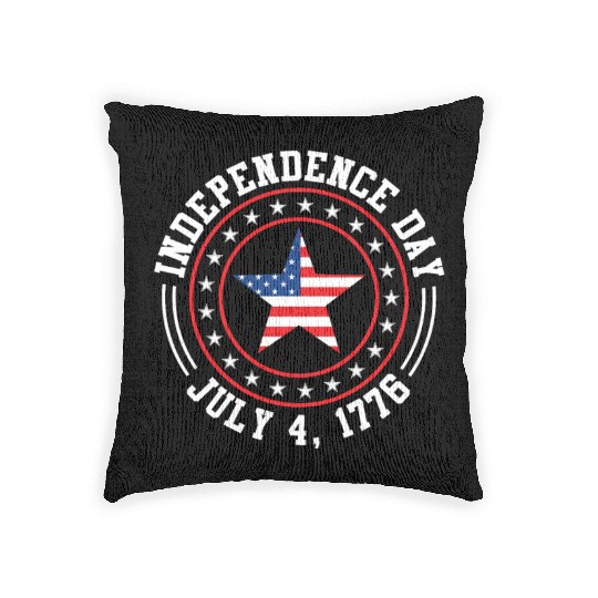 Independence Day 4 July 1776 USA Patriotism Woven Pillows