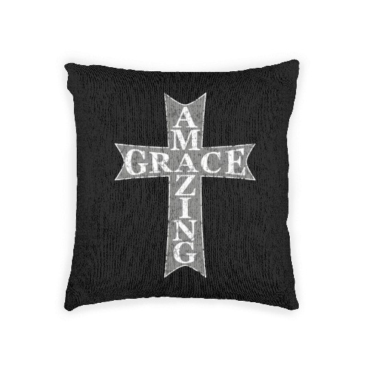Amazing Grace Cross Woven Pillows