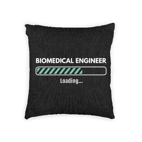 Biomedical Engineer Loading Studying Biomedical En Woven Pillows