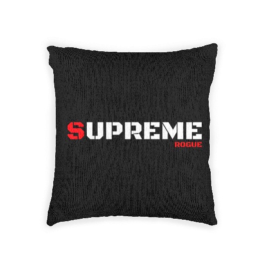 Supreme Rogue Bad Military Style Gaming Gamer Woven Pillows