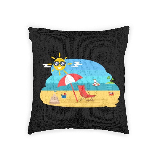 "Tropical Paradise Woven Pillows