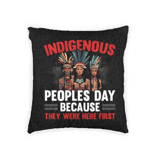 Aboriginal Indians Indigenous Native American Day Woven Pillows