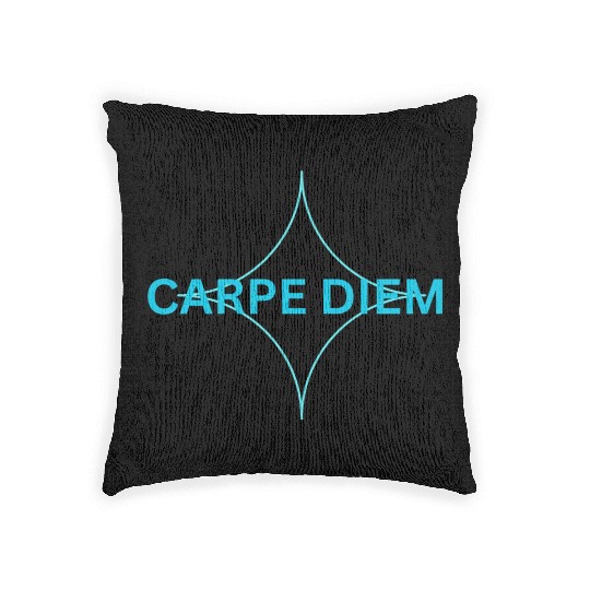 "Carpe Diem Woven Pillows: Seize the Day in Style!"