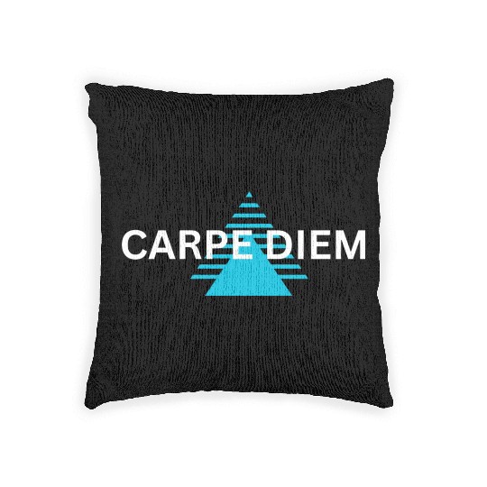 "Carpe Diem Woven Pillows: Seize the Day in Style!"