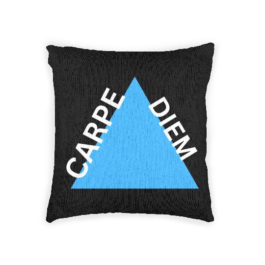 "Carpe Diem Woven Pillows: Seize the Day in Style!"