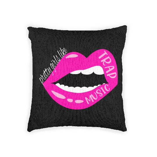 Trap Music For Rap Hip Hop Techno Edm R B Woven Pillows