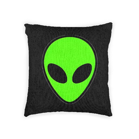 Alien Head Pocket Patch Area 51 Woven Pillows