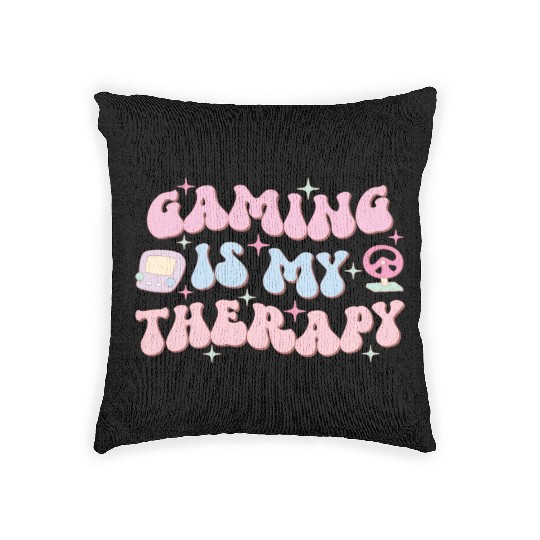 Gaming Is My Therapy, Happy Game Day Woven Pillows