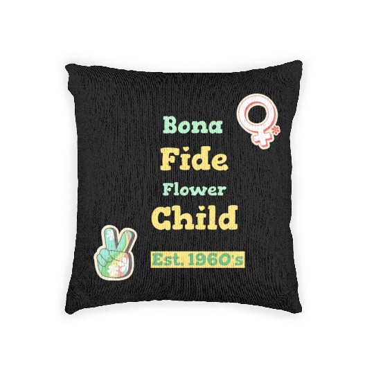 DESIGNBona Fide Flower Child Est 1960s Woven Pillows
