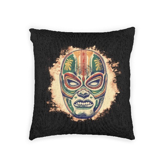 Lucha Libre Mexican Wrestling Mask Luchador Woven Pillows