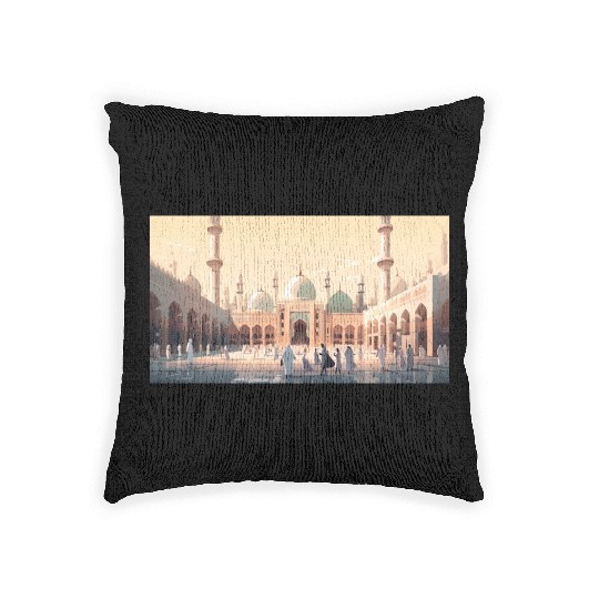 sammy Islamic pilgrimage People walking around the Woven Pillows